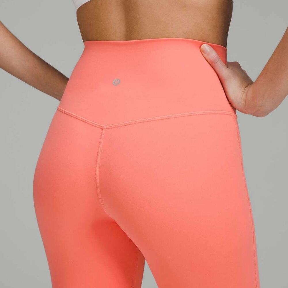 Lululemon Align High Rise Pant 28” Nulu Raspberry Cream Size 8‎ - Picture 9 of 16